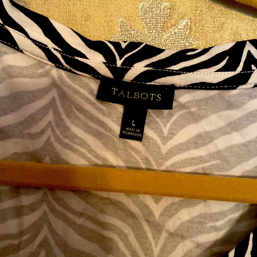 Talbots Zebra Pattern Shirt - Picture 3 of 3